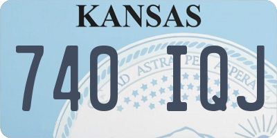 KS license plate 740IQJ