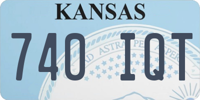 KS license plate 740IQT