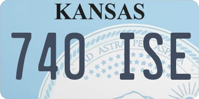 KS license plate 740ISE