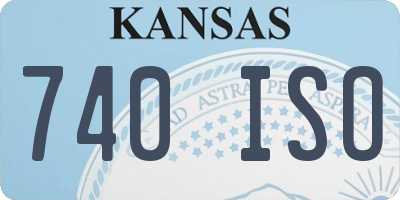 KS license plate 740ISO