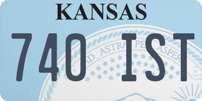 KS license plate 740IST