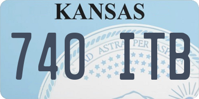 KS license plate 740ITB