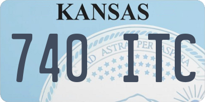 KS license plate 740ITC