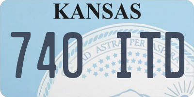 KS license plate 740ITD