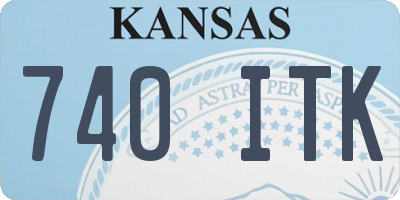 KS license plate 740ITK
