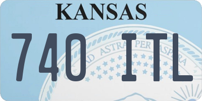 KS license plate 740ITL
