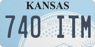 KS license plate 740ITM