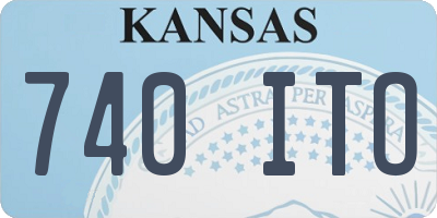 KS license plate 740ITO
