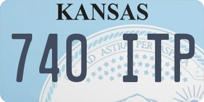 KS license plate 740ITP
