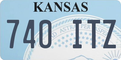 KS license plate 740ITZ