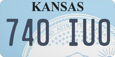 KS license plate 740IUO