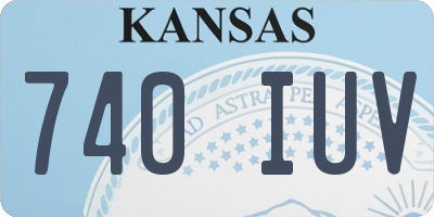 KS license plate 740IUV