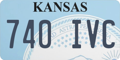 KS license plate 740IVC