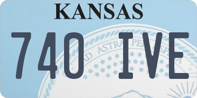 KS license plate 740IVE