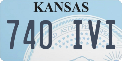 KS license plate 740IVI