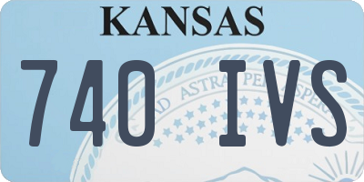 KS license plate 740IVS
