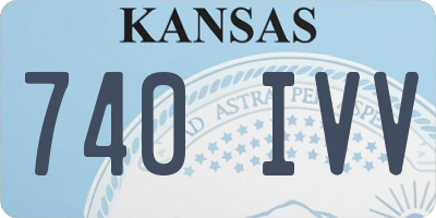KS license plate 740IVV