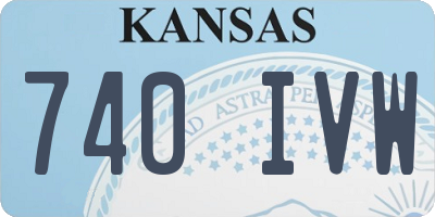 KS license plate 740IVW