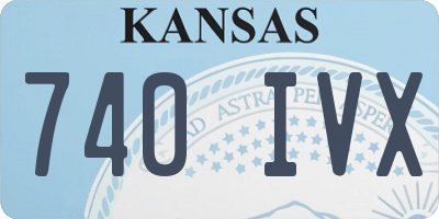 KS license plate 740IVX