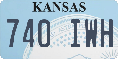 KS license plate 740IWH