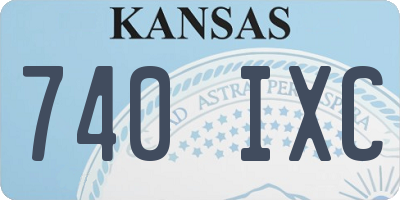 KS license plate 740IXC