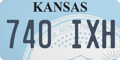 KS license plate 740IXH