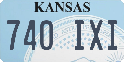 KS license plate 740IXI