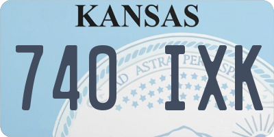 KS license plate 740IXK