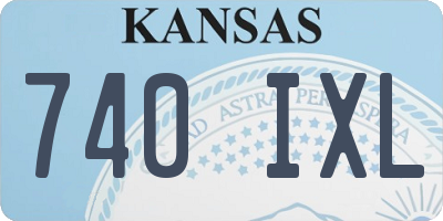 KS license plate 740IXL