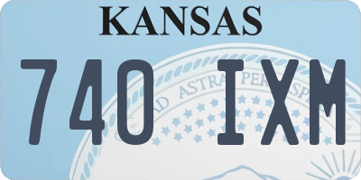 KS license plate 740IXM