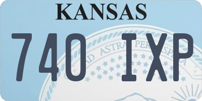 KS license plate 740IXP