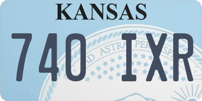KS license plate 740IXR