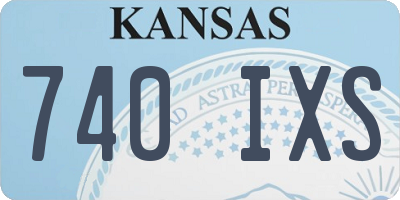 KS license plate 740IXS