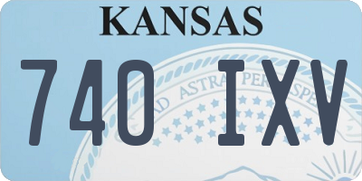 KS license plate 740IXV