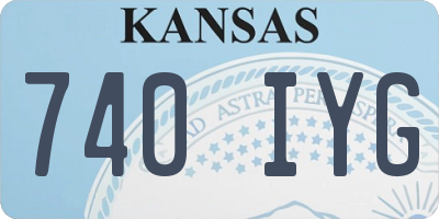 KS license plate 740IYG