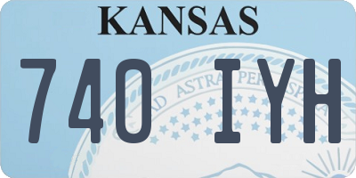 KS license plate 740IYH