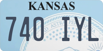 KS license plate 740IYL