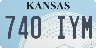 KS license plate 740IYM