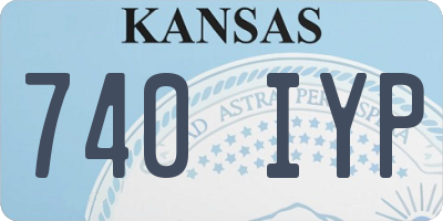 KS license plate 740IYP