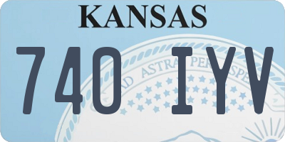 KS license plate 740IYV