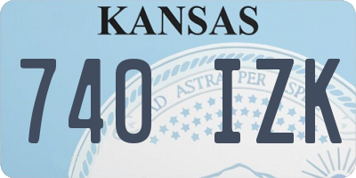 KS license plate 740IZK