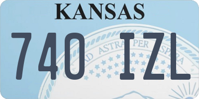 KS license plate 740IZL