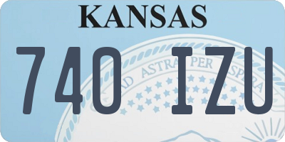 KS license plate 740IZU