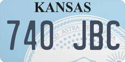 KS license plate 740JBC