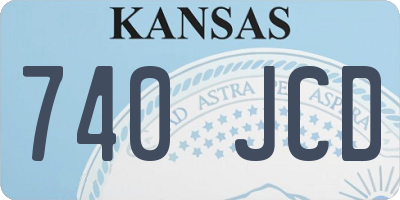 KS license plate 740JCD