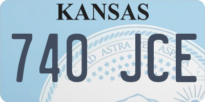KS license plate 740JCE