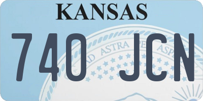 KS license plate 740JCN