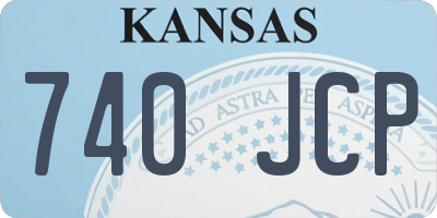 KS license plate 740JCP