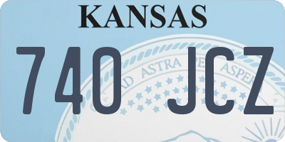 KS license plate 740JCZ
