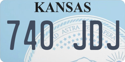 KS license plate 740JDJ